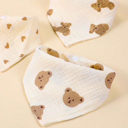 Weiches Baumwoll-Baby-Bandana-Lätzchen-Set Brehn