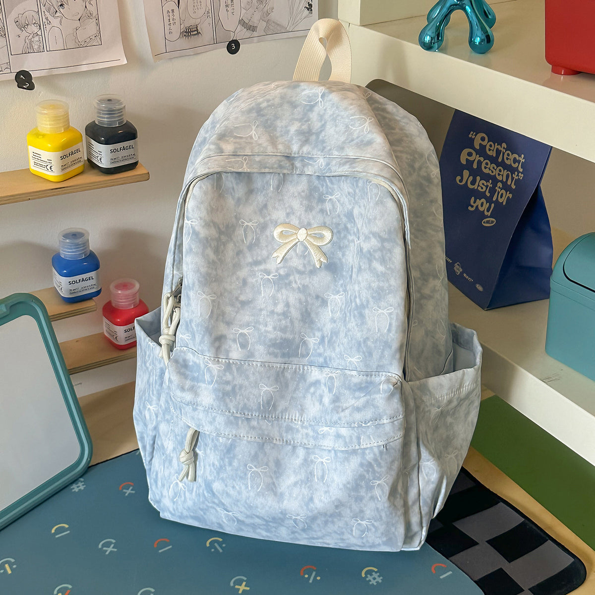 Verspielt gestickter Rucksack Brehn