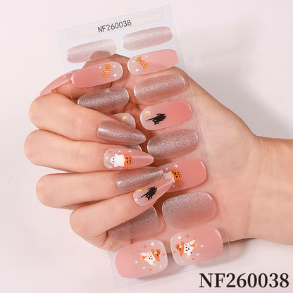 Halloween-inspirierte Nagelkunst-Wraps