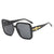Damen modische quadratische Sonnenbrille mit luxuriösen Details Brehn
