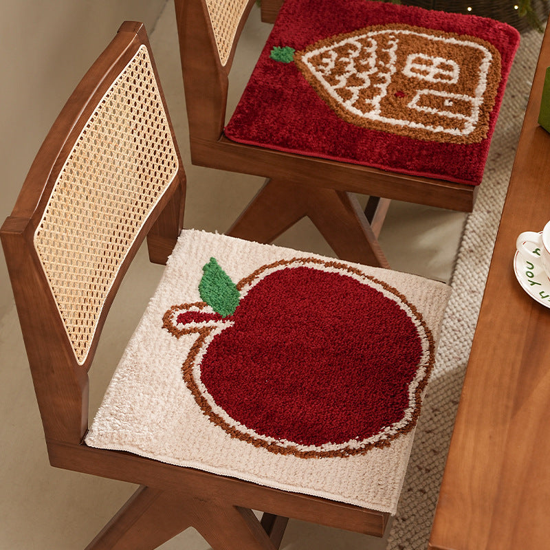 Getuftetes weihnachtliches Tischset mit Lebkuchenhaus-Motiv Brehn