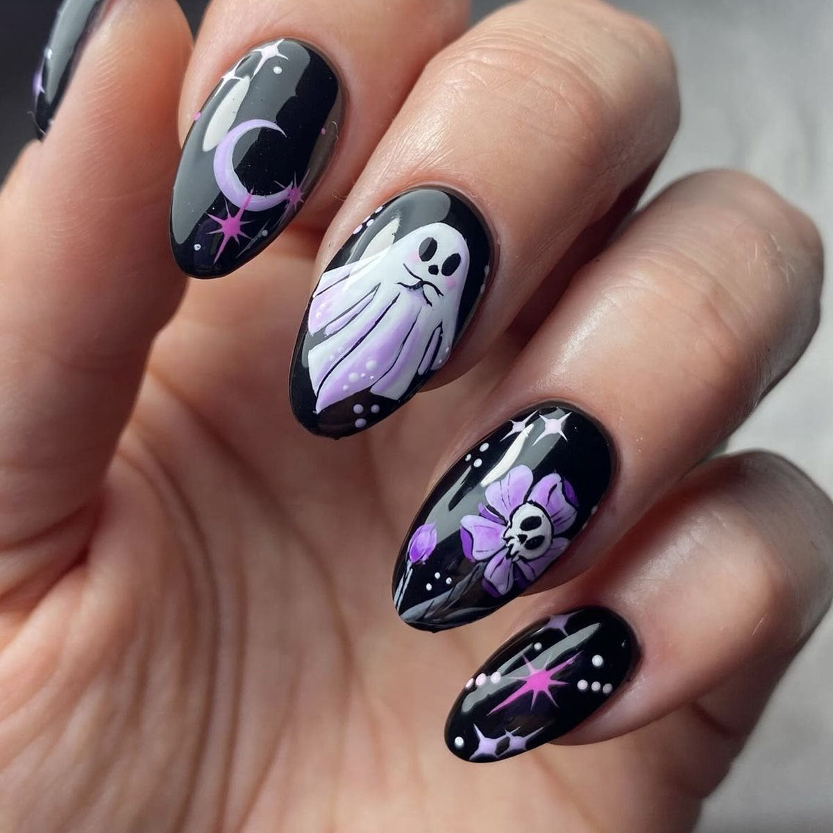Halloween-Themen 3D Dekorative Nagelkunstverlängerungen Brehn