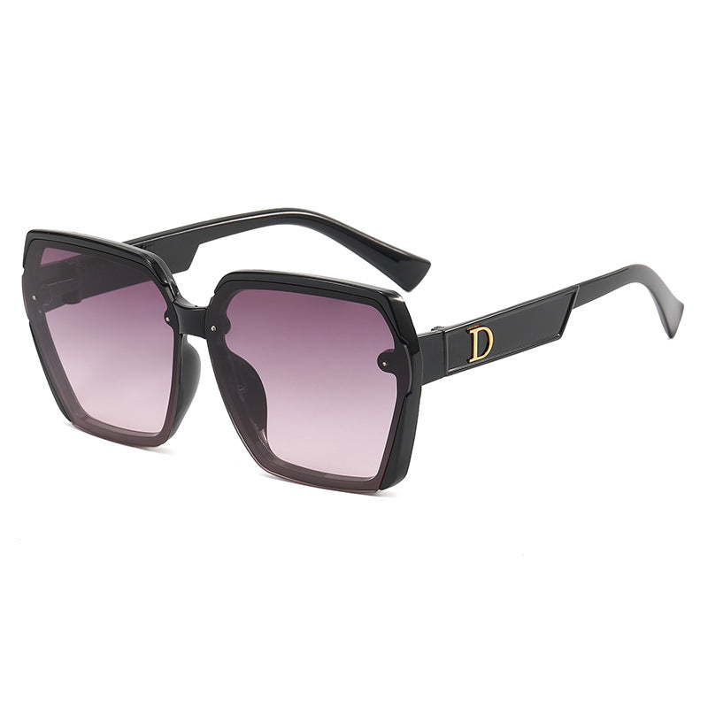 Damen geometrische Sonnenbrille mit robustem Rahmen Brehn