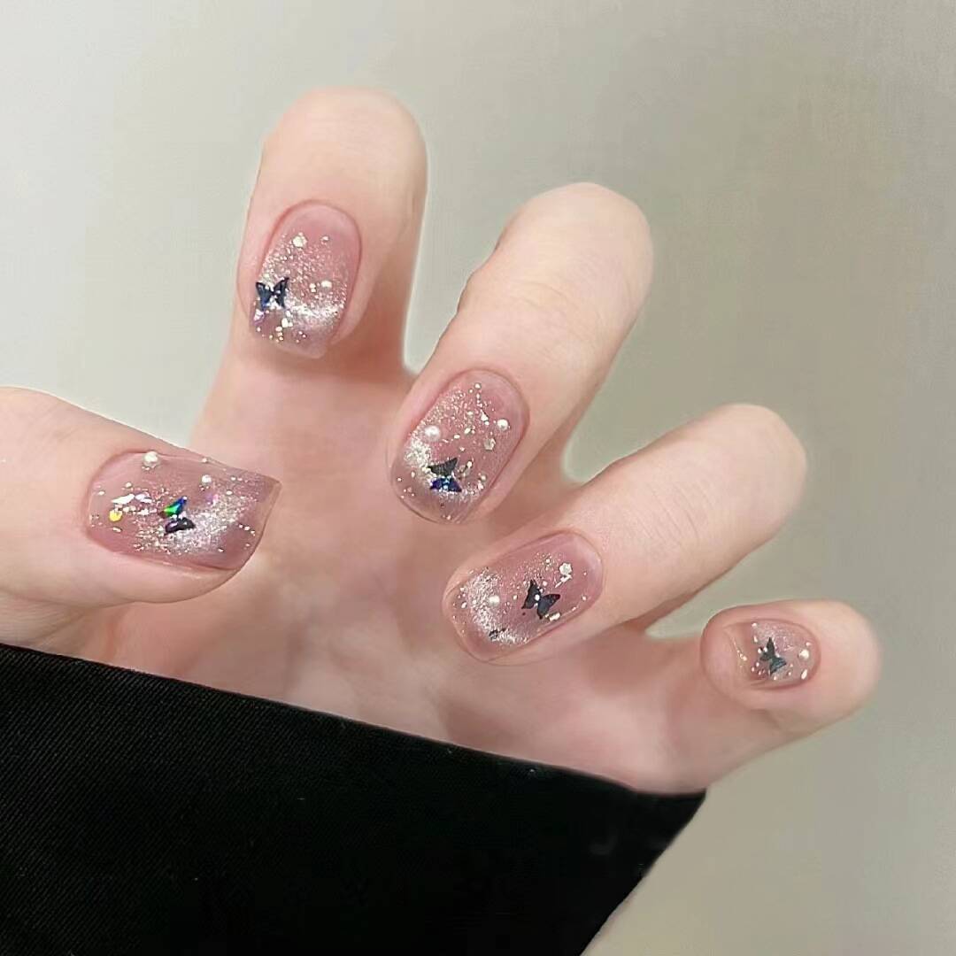 Premium Glitzernde Press-On Nagelerweiterungen Brehn