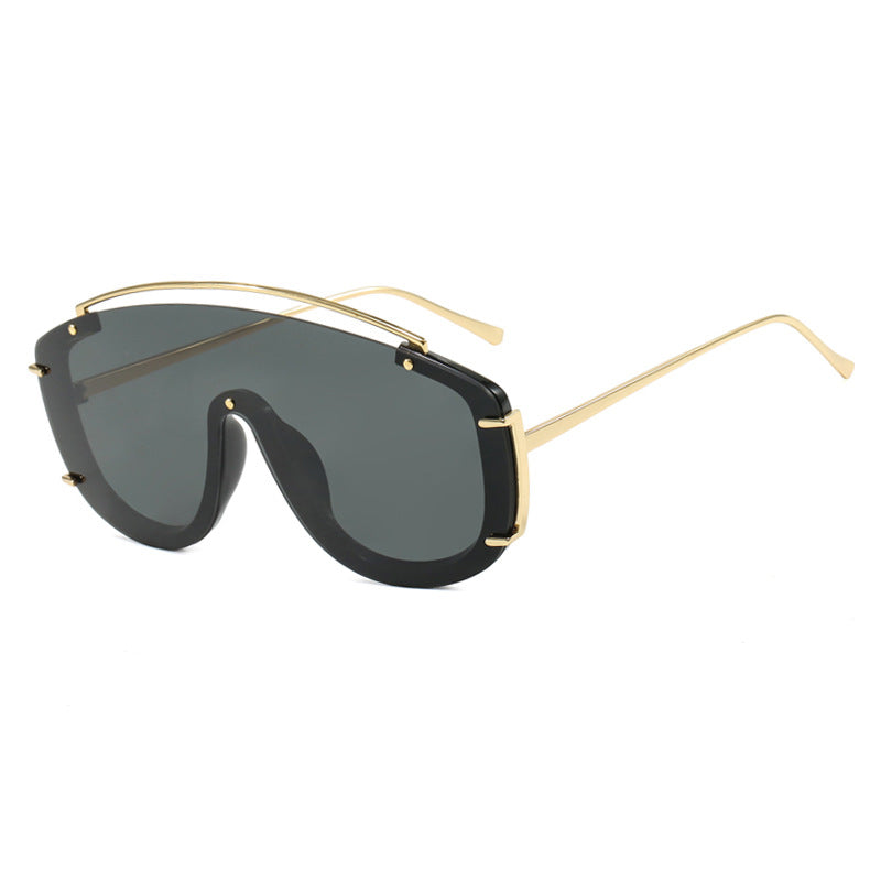 Damen futuristische Oversized-Sonnenbrille Brehn