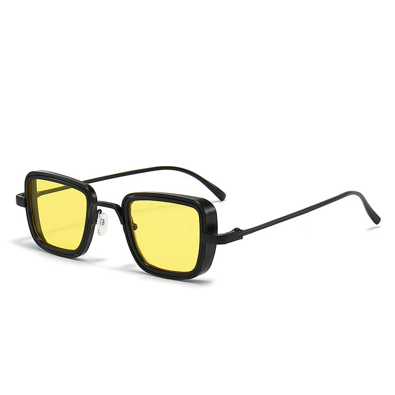 Damen stilvolle quadratische Sonnenbrille mit elegantem Metallrahmen Brehn