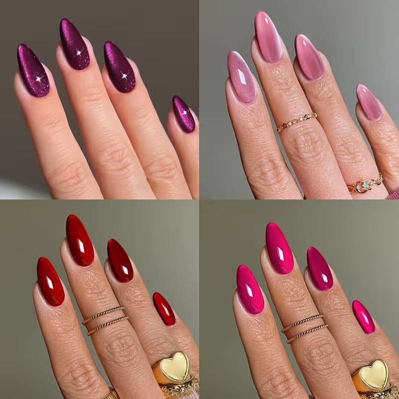 Glänzende Stiletto-Nagelspitzen Brehn