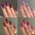 Glänzende Stiletto-Nagelspitzen Brehn