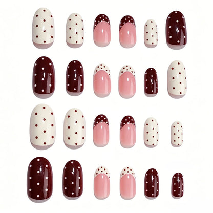 Chic Polka Dot Nagelkunst Set Brehn