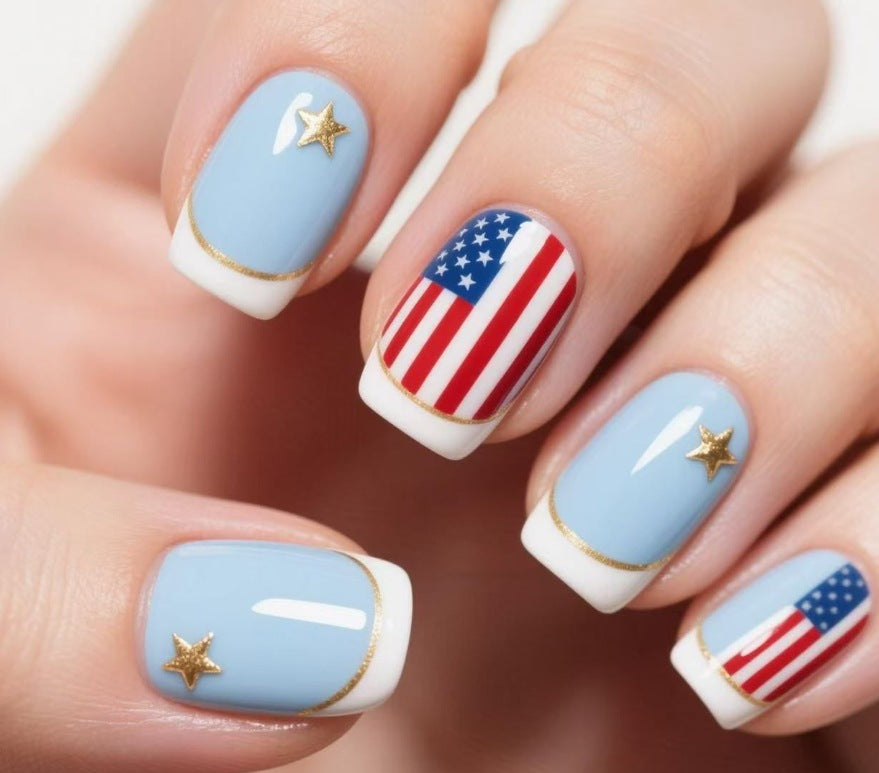 Patriotische Nagelkunst Brehn