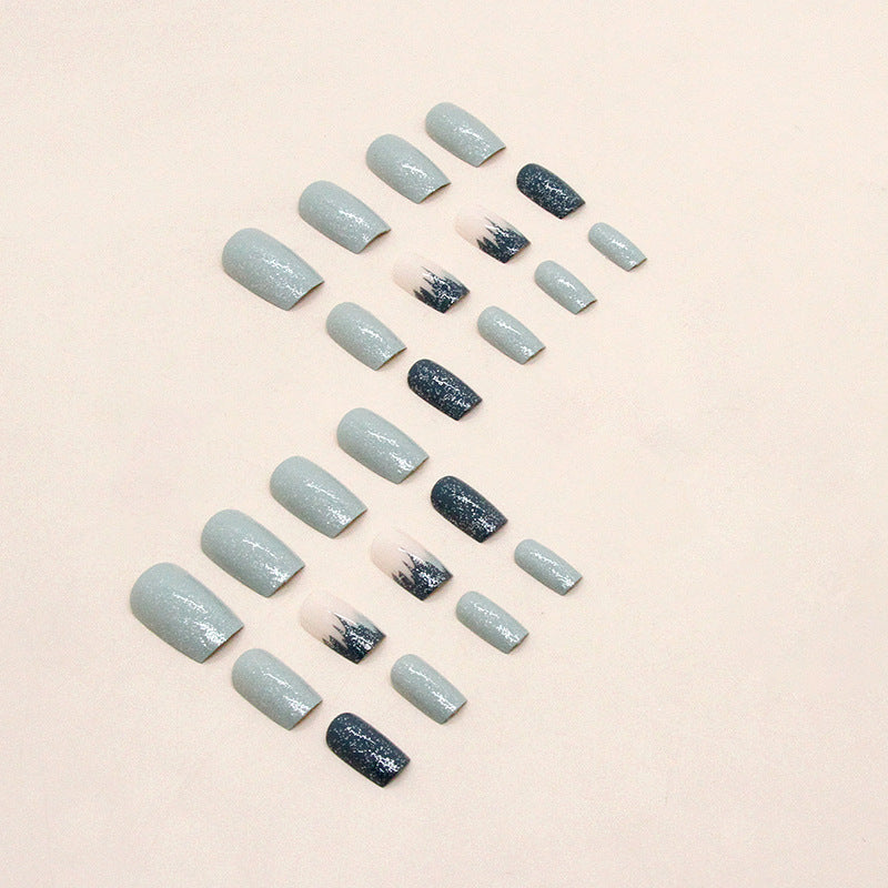 Gradient Glitter Gel Nagelspitzen Set Brehn