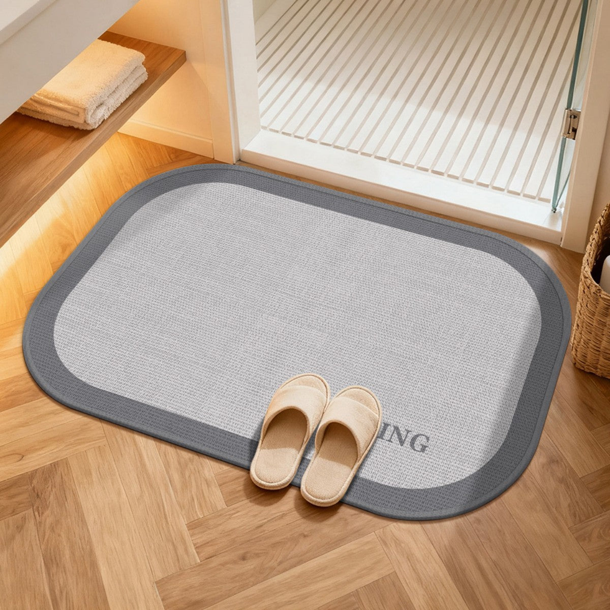 Komfort Wasserabweisende Badematte Brehn