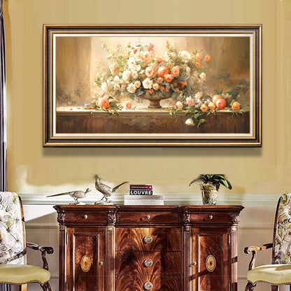 Vintage Blumen Ge gerahmte Wanddekoration