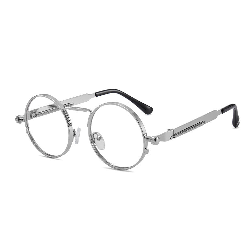 Damen elegante runde Metallbrille Brehn