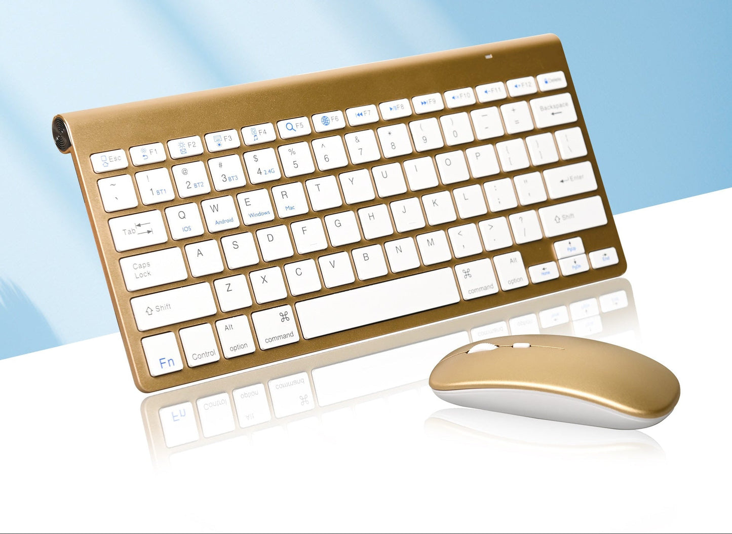 Wireless Compact Keyboard and Mouse Set Brehn