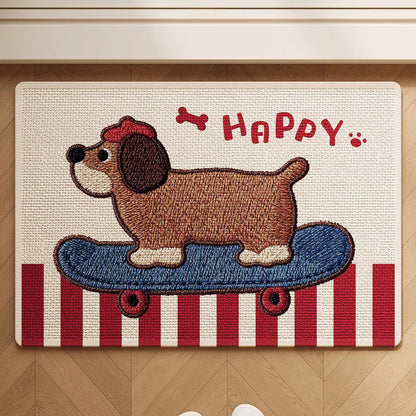 Adorable Hunde-Themen Rutschfeste Badematte