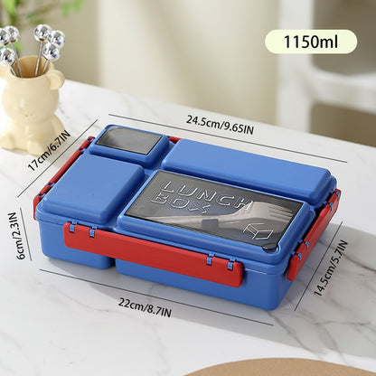 Mehrfach-Compartments-Mahlzeit-Vorbereitungs-Lunchbox mit luftdichtem Verschluss