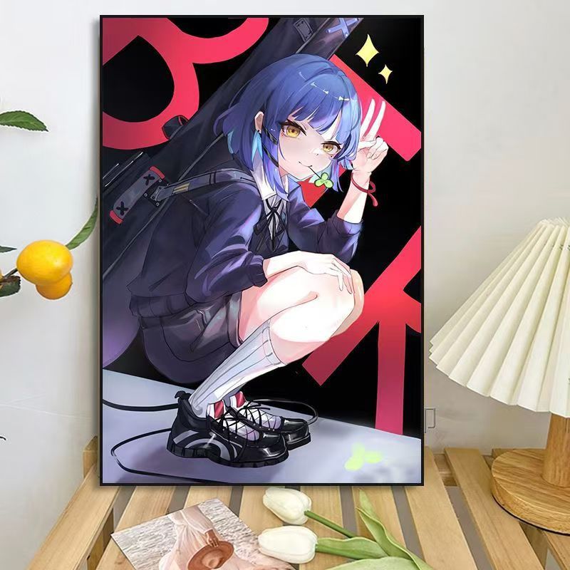 Anime-inspirierte Charakter-Wandkunst Druck Brehn
