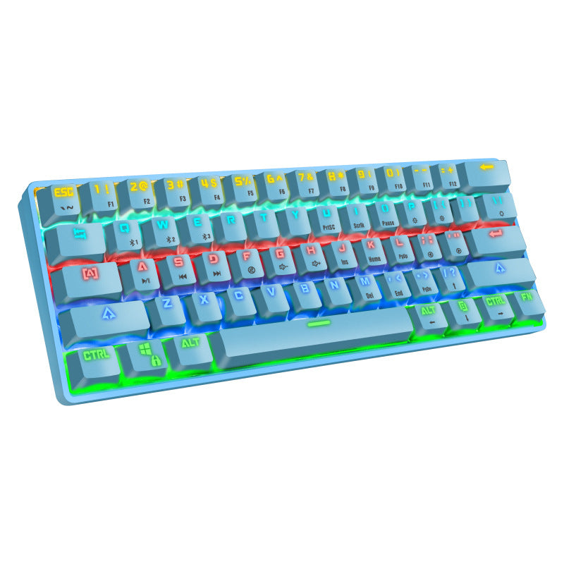 Kompakte mechanische Gaming-Tastatur mit hintergrundbeleuchteten Tasten Brehn