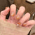 Premium Künstlerischer Druck-Nagelset mit Glitzernden Floral Akzenten Brehn