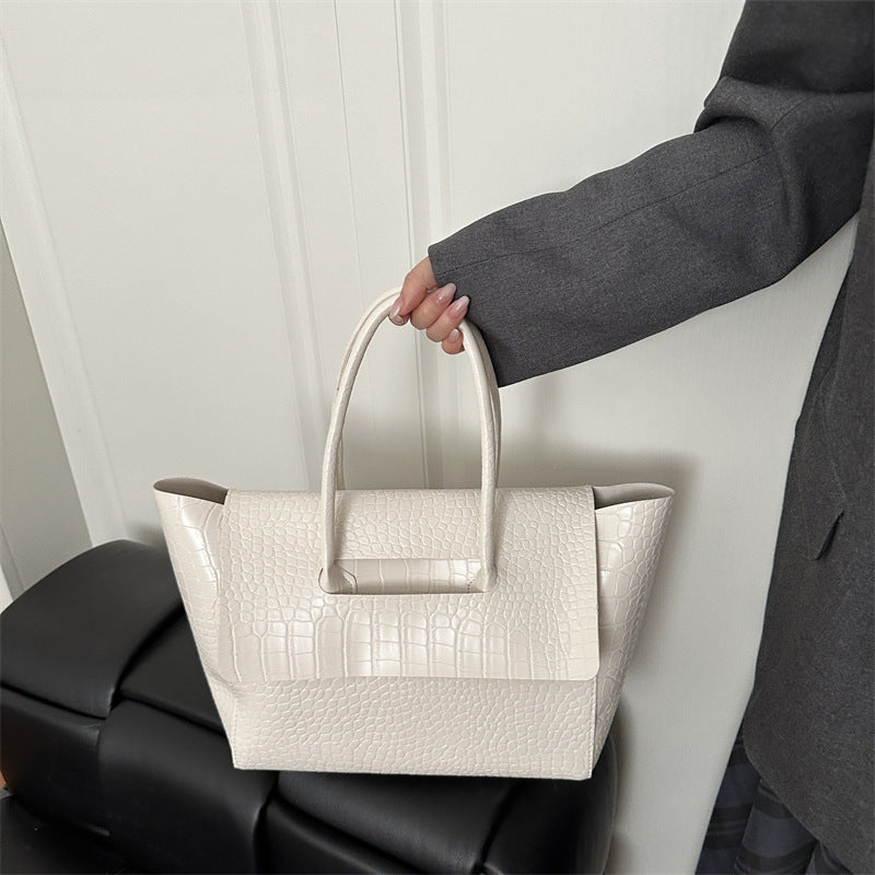 WoCrocodile Texturiert Strukturierte Handtasche Brehn