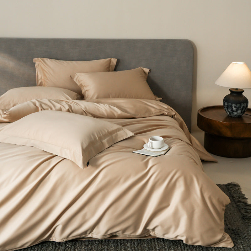 Umkehrbare Micro-Satin Bettbezug Set mit verdecktem Verschluss & Eckenbindungen