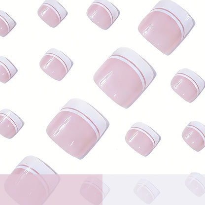 French Tip Pediküre Nagelkunst Brehn