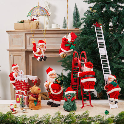Dekorativer Weihnachtsmann mit Glöckchen Brehn