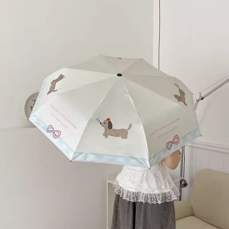 Damen kompakter Regenschirm im kreativen Design Brehn