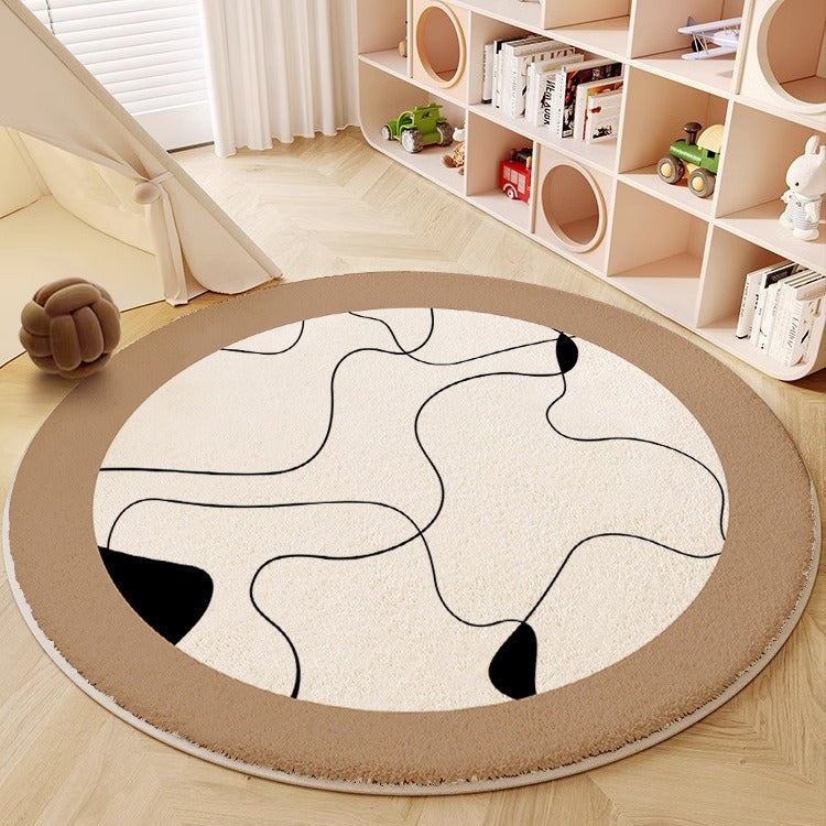 Abstract Circular Area Rug Brehn