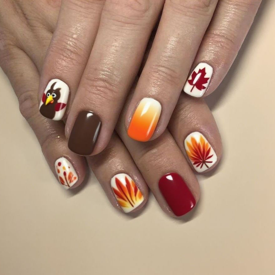 Festliches Thanksgiving Nagelkunst-Kit Brehn