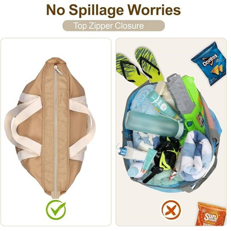 Praktische Strandtasche mit Innovativem Netzdesign Brehn