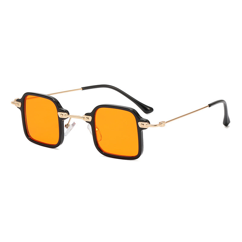 Damen geometrische Sonnenbrille mit stylischem Metallrahmen Brehn