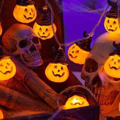 Dekorative Halloween Lichterkette mit Kürbis-Motiven Brehn