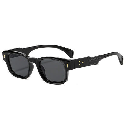 Herren Retro Rechteckige Sonnenbrille Brehn