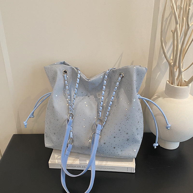WoStylish Zugband Schultertasche Brehn