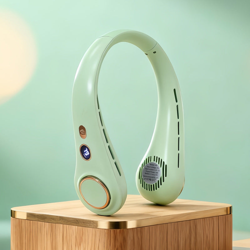 Damen Tragbarer Nackenventilator mit Ergonomischem Design und Kühlfunktion Brehn