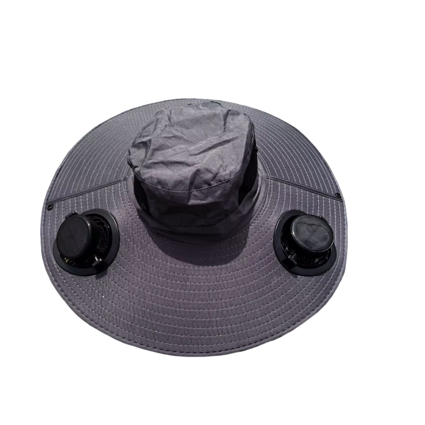 luftgekühlter Sonnenhut mit abnehmbaren USB-Ventilatoren und breitem Nackenschutz Brehn