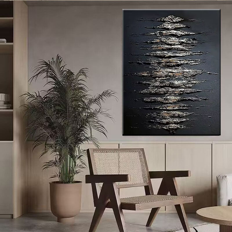 Strukturierte abstrakte Relief-Wandkunst