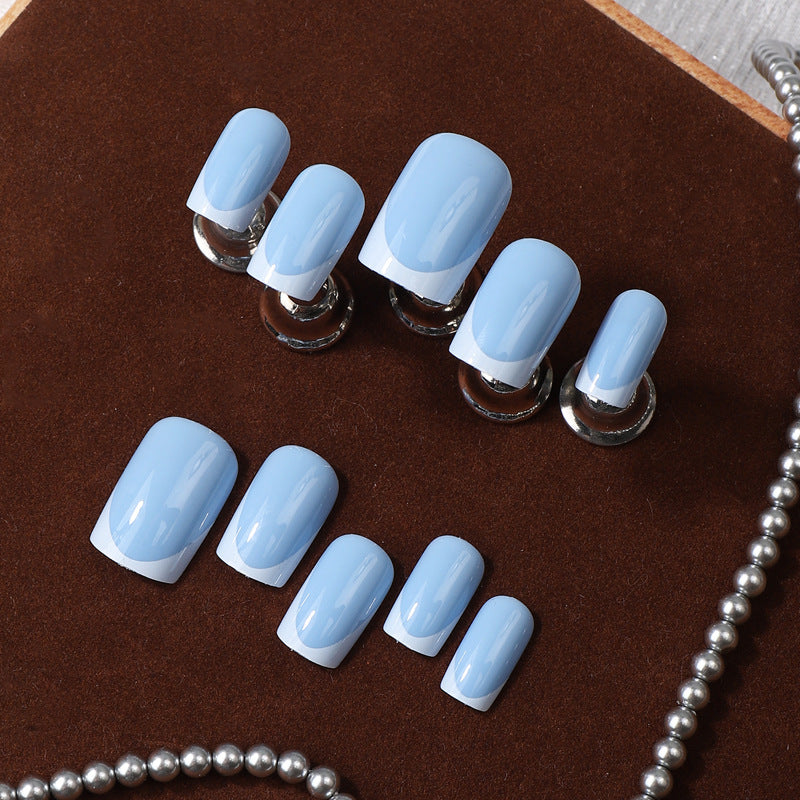 Premium French Tip Press-On Nail Set Brehn