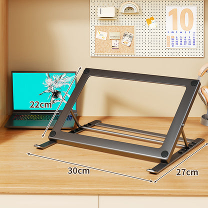 Verstellbarer faltbarer Metall-Laptop- und Tablet-Ständer mit ergonomischem Stand in mehreren Winkeln