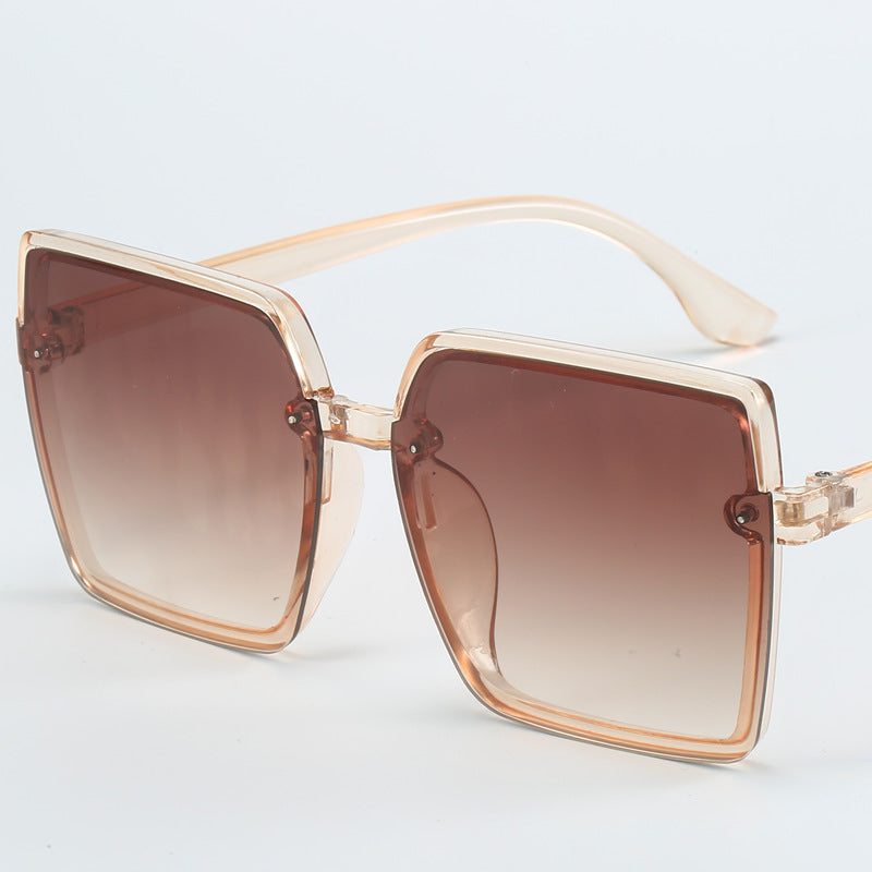 Damen Oversized Sonnenbrille mit quadratischem Rahmen Brehn