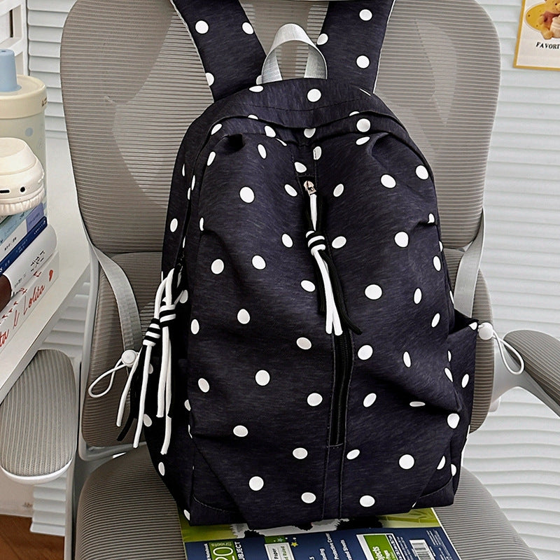 Polka Dot Muster Freizeit Rucksack Brehn