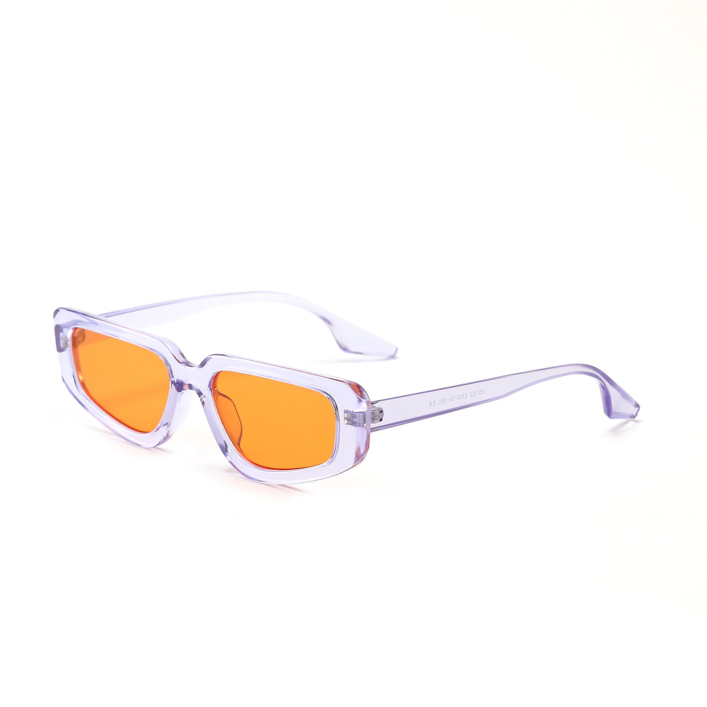 Damen modische quadratische Sonnenbrille mit modernem hochglänzendem Kunststoffrahmen Brehn