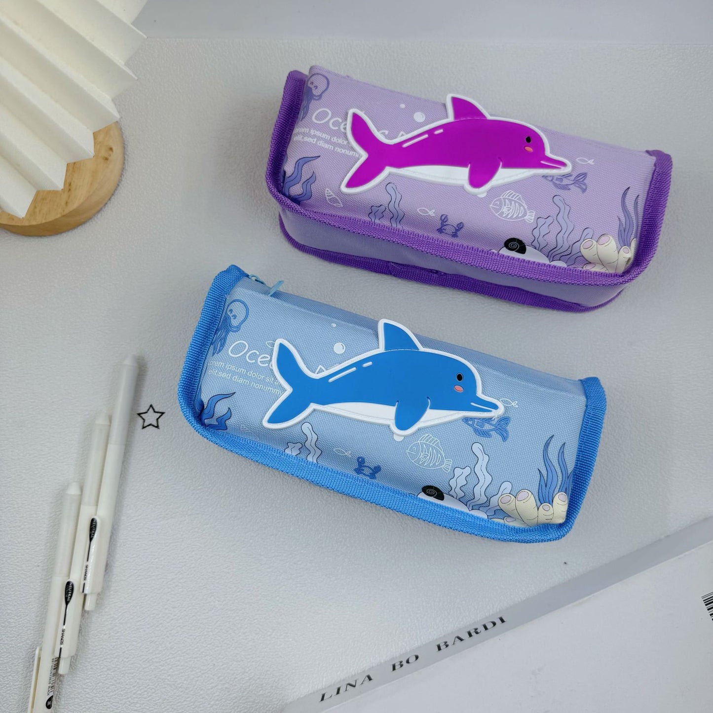 Süßes Delfin-Design Federmäppchen Brehn