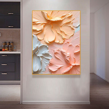 Dekorative Blumenreiche Leinwandkunst