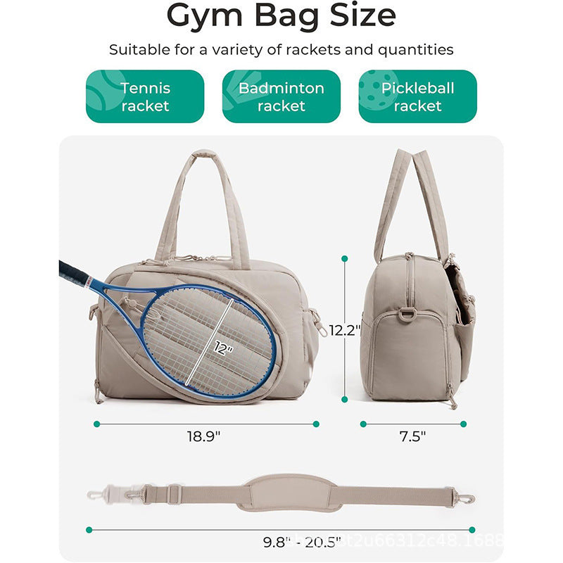 Sportliche Tennis-Tasche mit Speziellen Schläger-Fächern Brehn