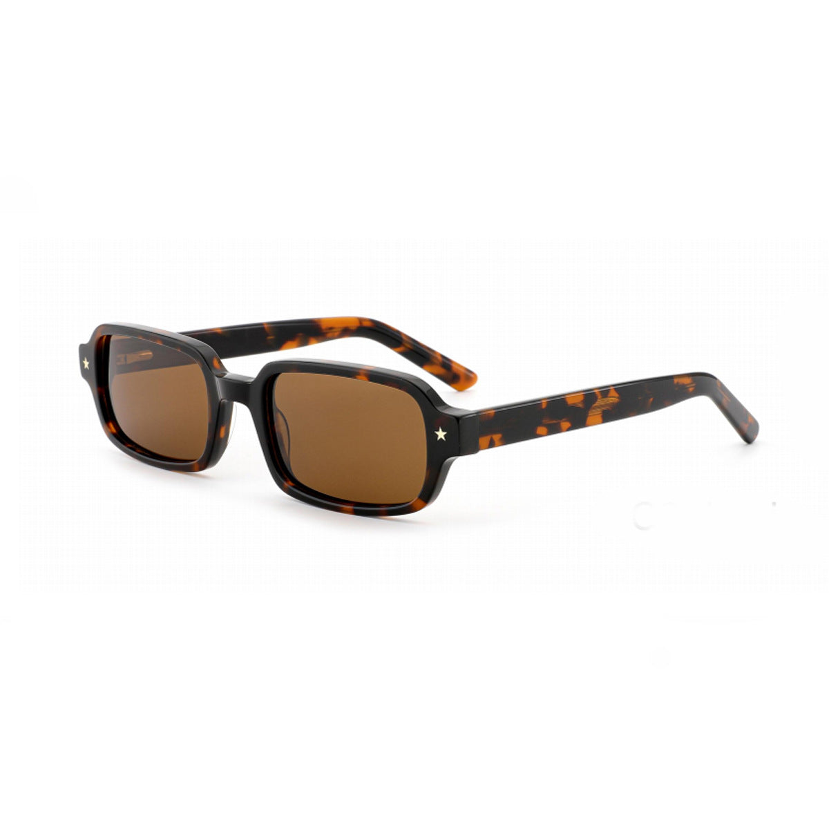 Damen Sonnenbrille im modernen, quadratischen Design mit robustem Rahmen Brehn