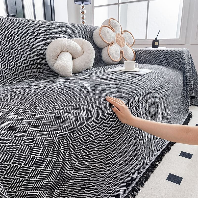 Gemütliche Sofawurfdecke