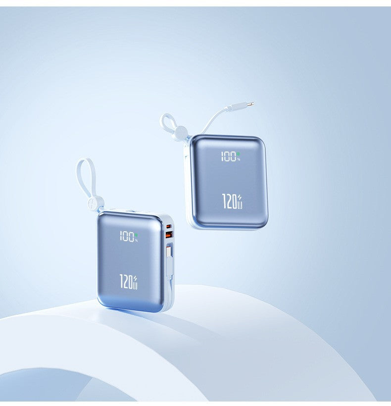 Kompakte Powerbank mit Hochmoderner Schnellladefunktion und Digitaler Anzeige Brehn